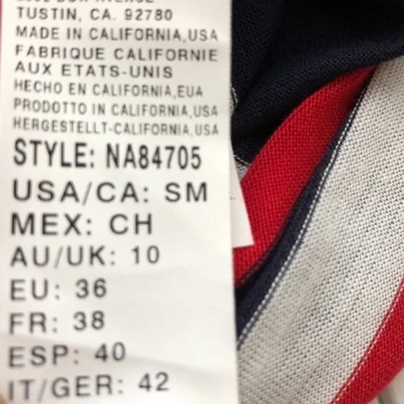 (NWT) Nautica Red/White/Blue Striped Hooded Swimsuit Cover Up Tunic Size S - Picture 8 of 10